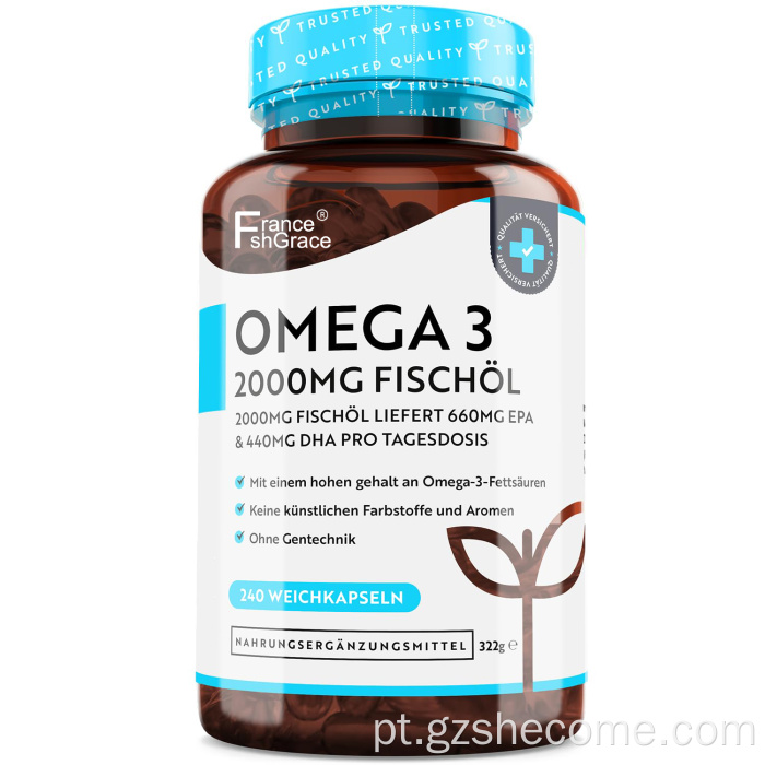 Omega Softgels suporta Mood Mood Fish Oil Softgels